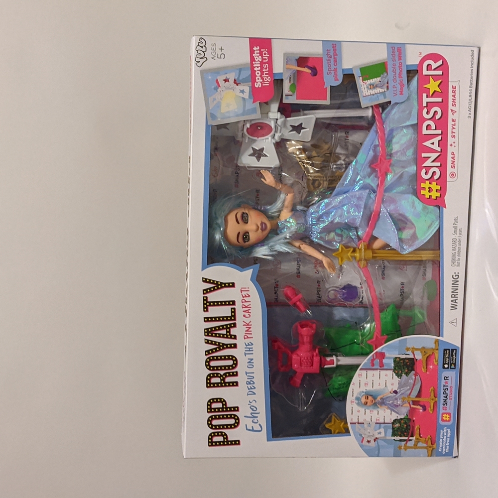 Snapstar pop Royalty doll with accessories.